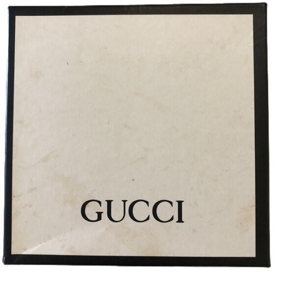 Gucci Belt Box Empty Black White Gift Storage Box 5 x 5 x 2.25 - Picture 4 of 12